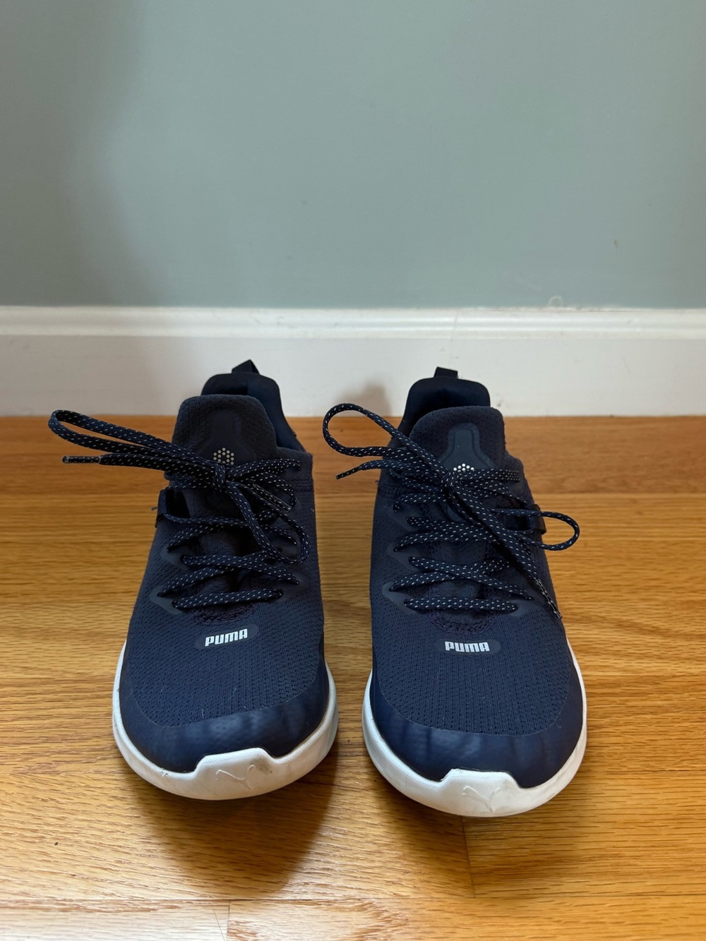 Puma Women’s  Navy Knit Lace-Up Golf Shoes